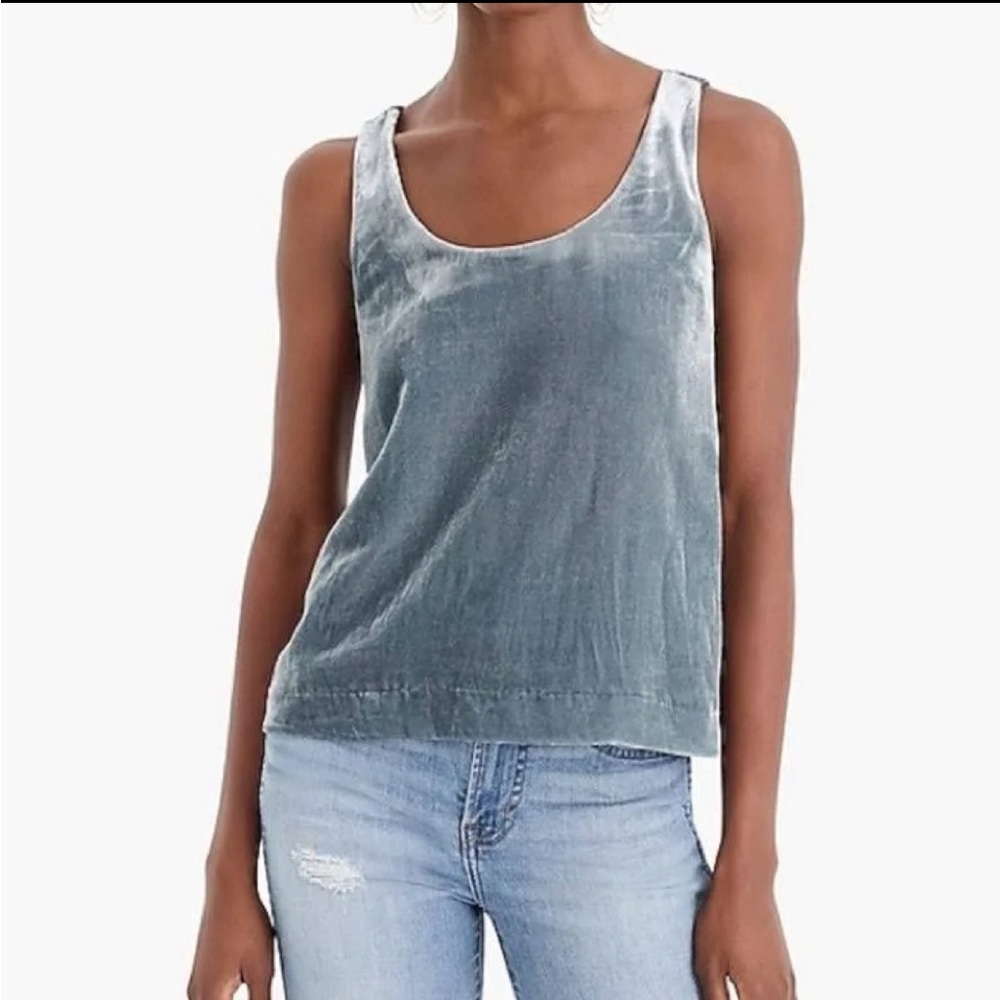 NWT J Crew Velvet Tank Top, size 0